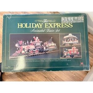 New Bright The Holiday Express Animated Train Set Christmas Santa Claus
